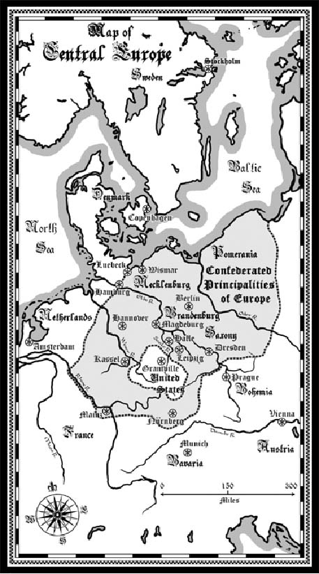 Map of Central Europe - 1632