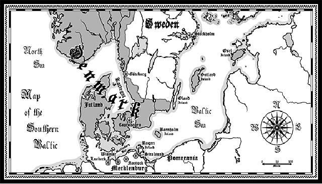 Map of the Baltics - 1633